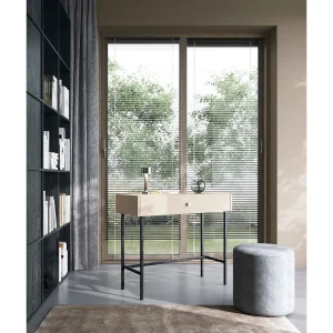 Kaptafel – met lade – 93 cm – greige – DIVENOS