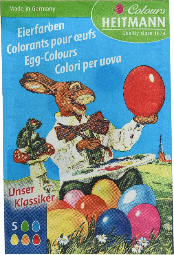 Verfset voor eieren 5 kleuren