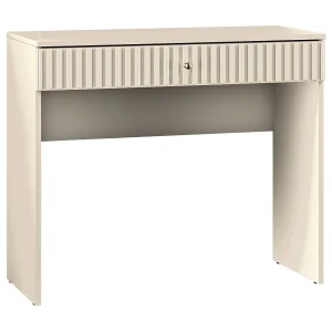 Kaptafel met lade – 92 cm – beige – CALETTO Kaptafel met lade – 92 cm – beige – CALETTO