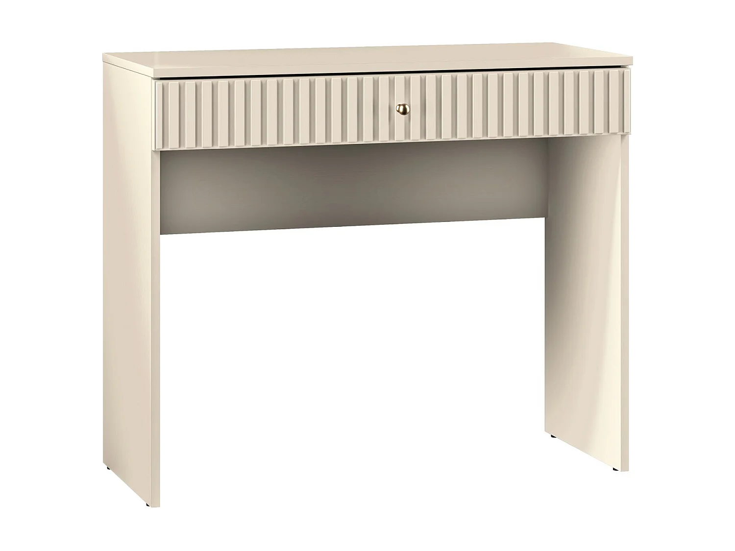 Kaptafel met lade - 92 cm - beige - CALETTO