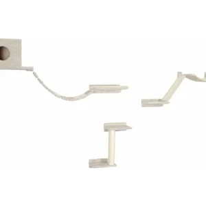 Kattenklimwand Mount Everest hout beige Kattenklimwand Mount Everest hout beige