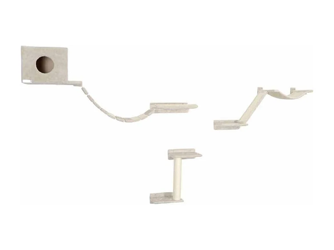 Kattenklimwand Mount Everest hout beige