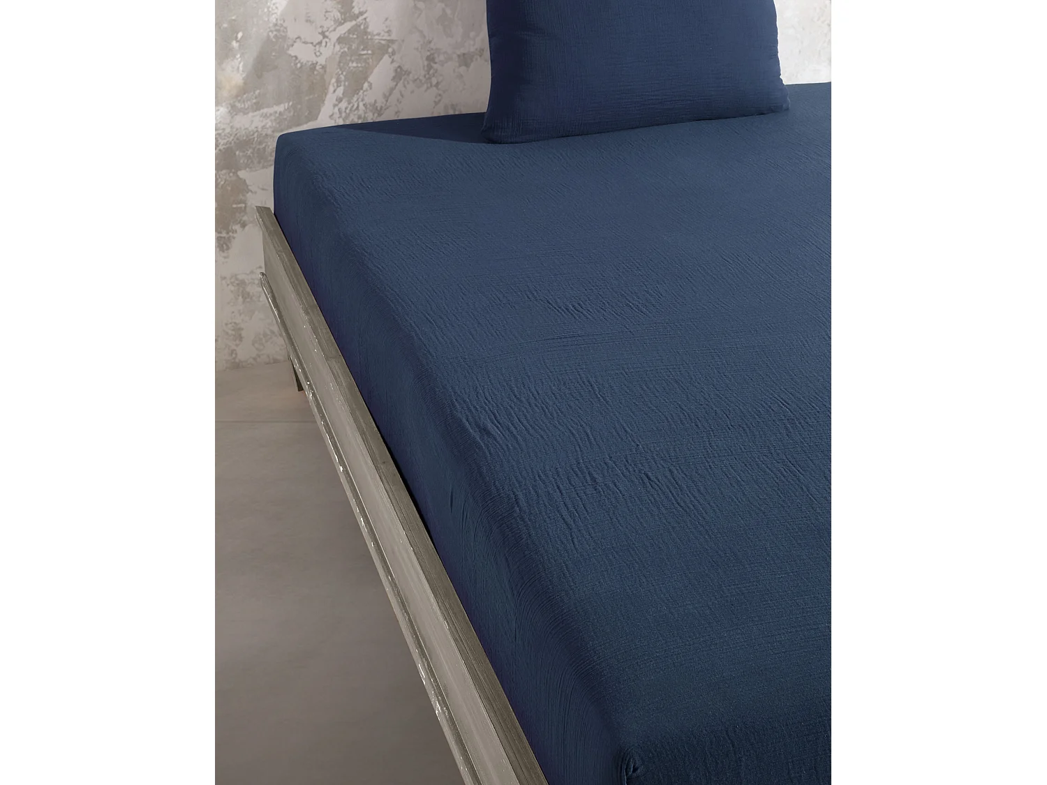 Hoeslaken 140x190 cm katoen gaas mousseline