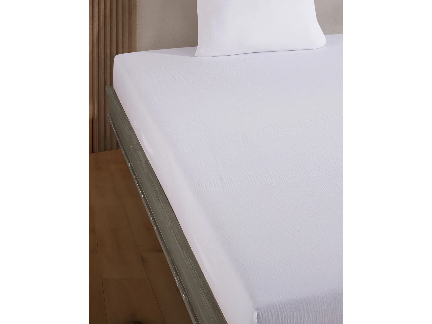 Hoeslaken 140x190 cm katoen gaas mousseline