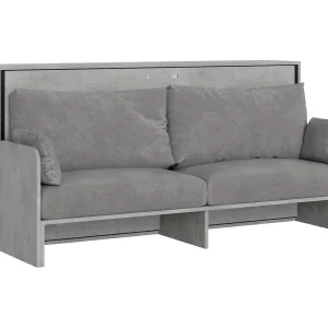 Horizontaal Kando Sofà eenpersoons opklapbed met matras cement – ALESSIA 20 Horizontaal Kando Sofà eenpersoons opklapbed met matras cement – ALESSIA 20