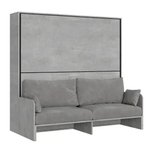 Horizontaal Kando Sofà tweepersoons opklapbed met matrassen cement – ALESSIA 20 Horizontaal Kando Sofà tweepersoons opklapbed met matrassen cement – ALESSIA 20
