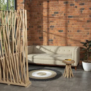 Kamerscherm van teakhout – B100 x D25 x H180 cm – Naturel – GAYANA Kamerscherm van teakhout – B100 x D25 x H180 cm – Naturel – GAYANA