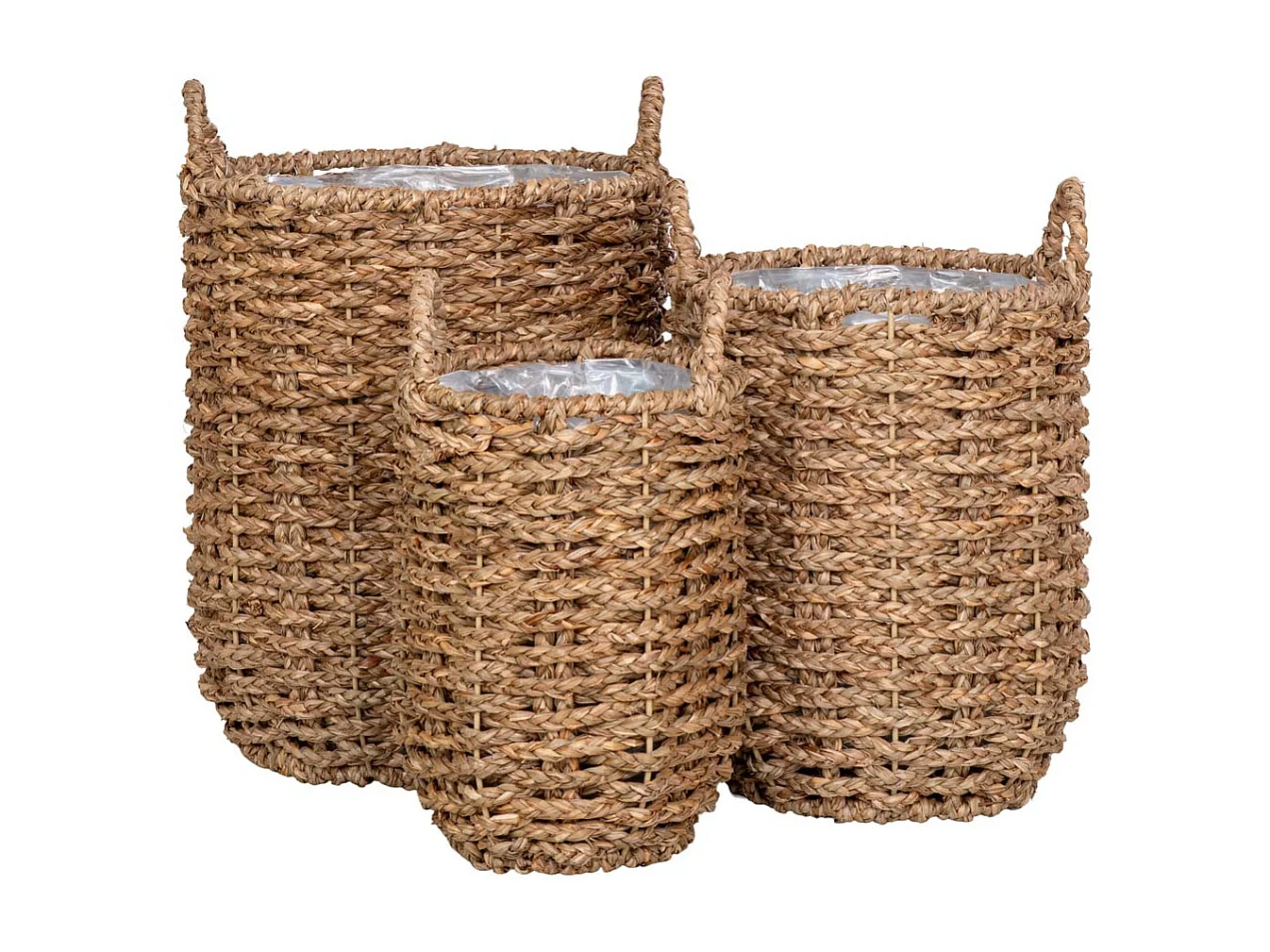 Hue planten schuilplaatsen set van 3 stuks. buitenshuis naturel.