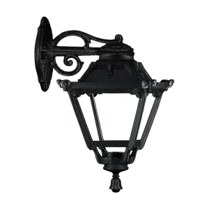 INDURA MINI 4 klassieke stijl wandlamp – H 48 cm – E27 42W – hars – IP55 – zwart INDURA MINI 4 klassieke stijl wandlamp – H 48 cm – E27 42W – hars – IP55 – zwart