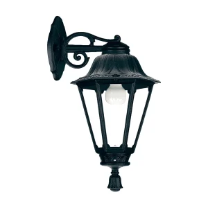 INDURA MEDIUM 6 wandlamp klassieke stijl – H 51 cm x breedte 26 – E27 42W – hars – IP55 – zwart INDURA MEDIUM 6 wandlamp klassieke stijl – H 51 cm x breedte 26 – E27 42W – hars – IP55 – zwart