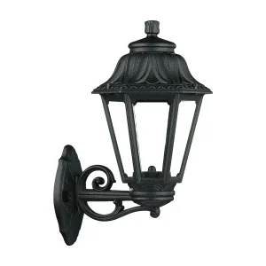 INDURA MINI 6 klassieke stijl wandlamp – H 40 cm – E27 42W – hars – IP55 – zwart INDURA MINI 6 klassieke stijl wandlamp – H 40 cm – E27 42W – hars – IP55 – zwart