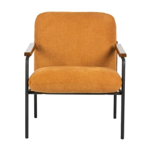 Jara Lounge stoel – geel – 68.5×72.5×82 cm Jara Lounge stoel – geel – 68.5×72.5×82 cm