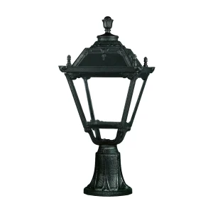 INDURA MEDIUM 4 Außenleuchte im klassischen Stil – H 71 cm – E27 42W – Harz – IP55 – Schwarz INDURA MEDIUM 4 Außenleuchte im klassischen Stil – H 71 cm – E27 42W – Harz – IP55 – Schwarz