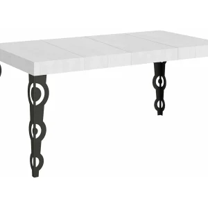 Karamay Premium uitschuifbare tafel 130/390×90 cm wit essen antraciet poten Karamay Premium uitschuifbare tafel 130/390×90 cm wit essen antraciet poten