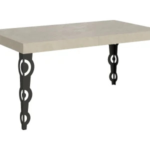 Karamay Premium Kasjmier Uitschuifbare Tafel 160/264×90 cm met Antraciet Poten Karamay Premium Kasjmier Uitschuifbare Tafel 160/264×90 cm met Antraciet Poten