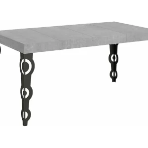 Karamay Premium uitschuifbare tafel 130/390×90 cm beton antraciet poten Karamay Premium uitschuifbare tafel 130/390×90 cm beton antraciet poten