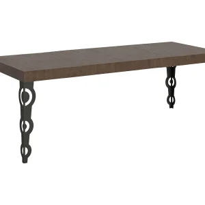 Karamay Premium uitschuifbare tafel 200/460×90 cm noten antraciet poten Karamay Premium uitschuifbare tafel 200/460×90 cm noten antraciet poten