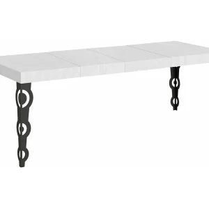 Karamay Premium uitschuifbare tafel 200/460×90 cm wit essen antraciet poten Karamay Premium uitschuifbare tafel 200/460×90 cm wit essen antraciet poten