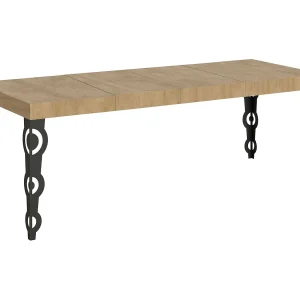 Karamay Premium uitschuifbare tafel 180/440×90 cm naturel eiken antraciet poten Karamay Premium uitschuifbare tafel 180/440×90 cm naturel eiken antraciet poten