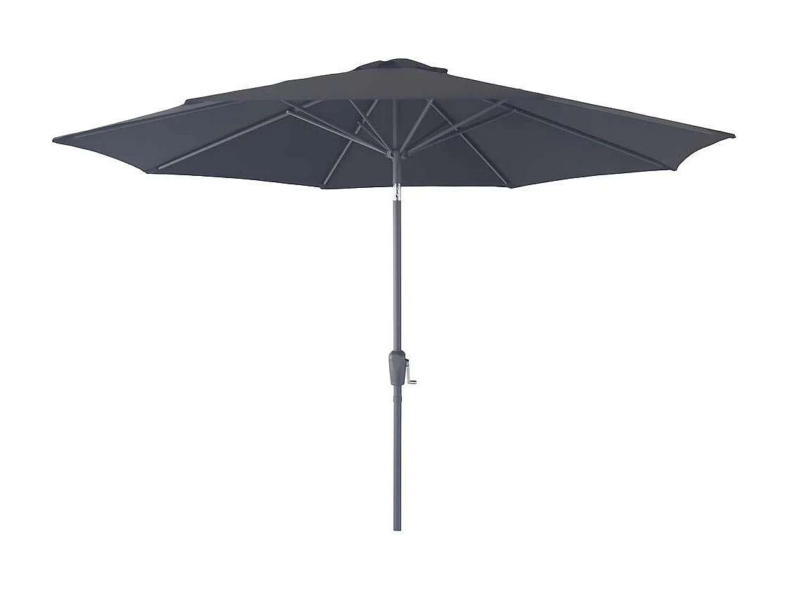 Houston parasol Ø300cm met kantelfunctie, lift zwart.