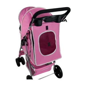 Hondenbuggy met Regenhoes – Roze