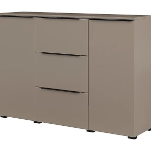 Jacob Taupe 2-deurs dressoir met 3 laden Jacob Taupe 2-deurs dressoir met 3 laden