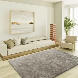 Hoogpolig tapijt – shaggy glad – steenkleur – 160×230 cm – ROMA Hoogpolig tapijt – shaggy glad – steenkleur – 160×230 cm – ROMA