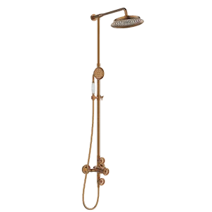 Indus geborsteld koper thermostatische douchekolom – Essebagno