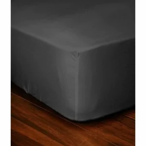 Hoeslaken 100% Katoen 90x190x30 cm Donkergrijs – Eenpersoonsbed Hoeslaken 100% Katoen 90x190x30 cm Donkergrijs – Eenpersoonsbed