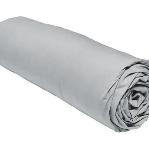 Hoeslaken – 140 x 200 + 30 cm – 100% effen katoen percal – Staal