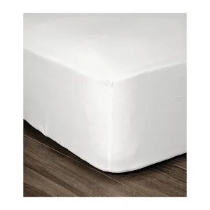 Hoeslaken 100% katoen 160x200x25 cm wit – OEKO-TEX gecertificeerd