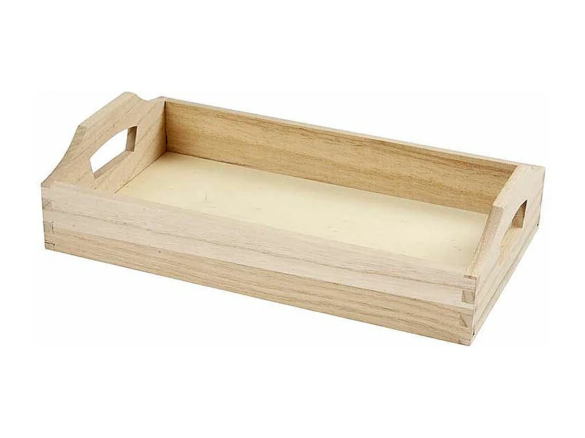 Houten dienblad om te decoreren - 30 x 17 x 5 cm