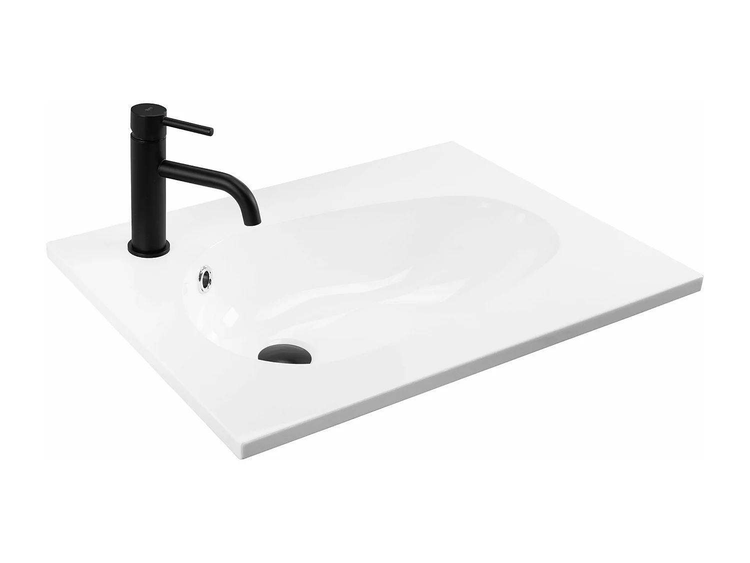 Inbouwwastafel Wastafel Rea Selena 60 White