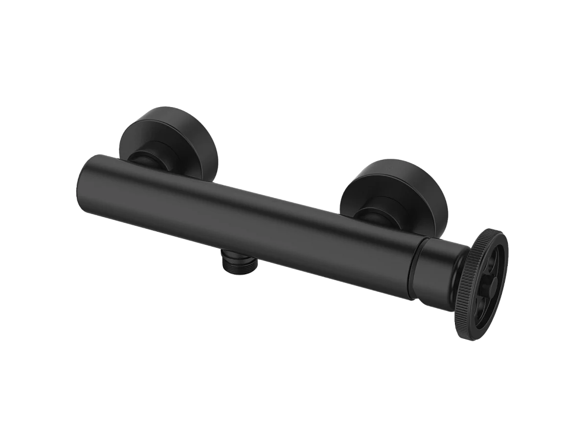 Indus mechanische douchekraan zwart - Essebagno