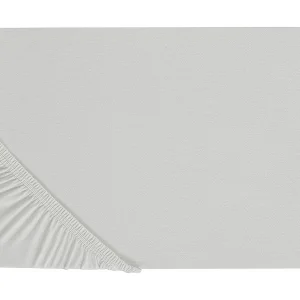 Hoeslaken katoen lichtgrijs 90 x 200 cm JANBU