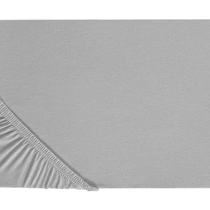 Katoenen Hoeslaken 90 x 200 cm Grijs HOFUF Katoenen Hoeslaken 90 x 200 cm Grijs HOFUF
