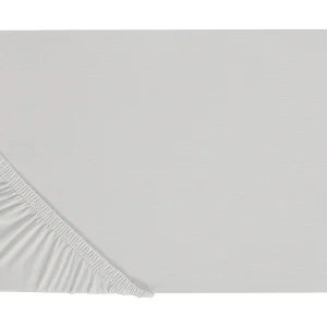 Hoeslaken katoen lichtgrijs 200 x 200 cm JANBU