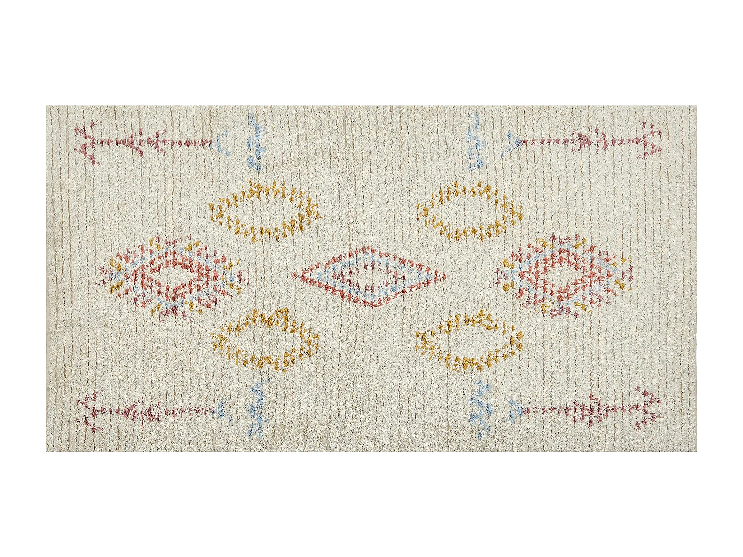 Katoenen Vloerkleed beige 80 x 150 cm BETTIAH