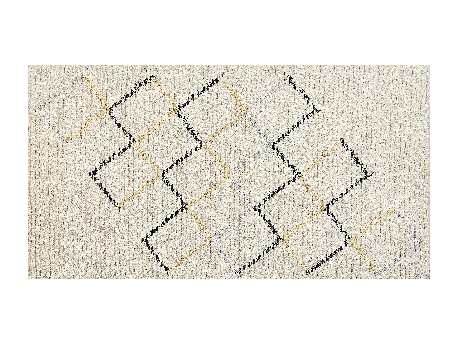 Katoenen Vloerkleed beige 80 x 150 cm TEZPUR