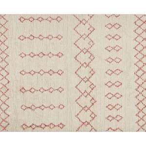 Katoenen Vloerkleed beige en roze 140 x 200 cm BUXAR Katoenen Vloerkleed beige en roze 140 x 200 cm BUXAR