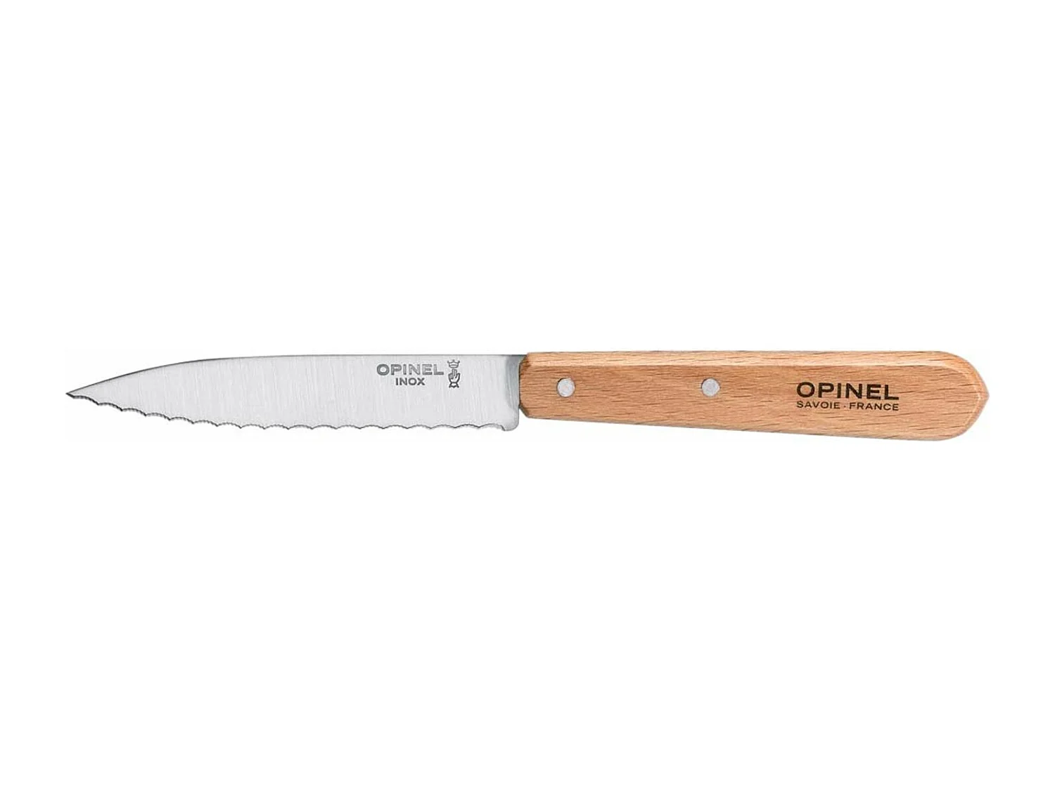 Kartelmes Opinel n°113 - Lemmet van roestvrij staal, handvat van beukenhout - Gemaakt in Frankrijk
