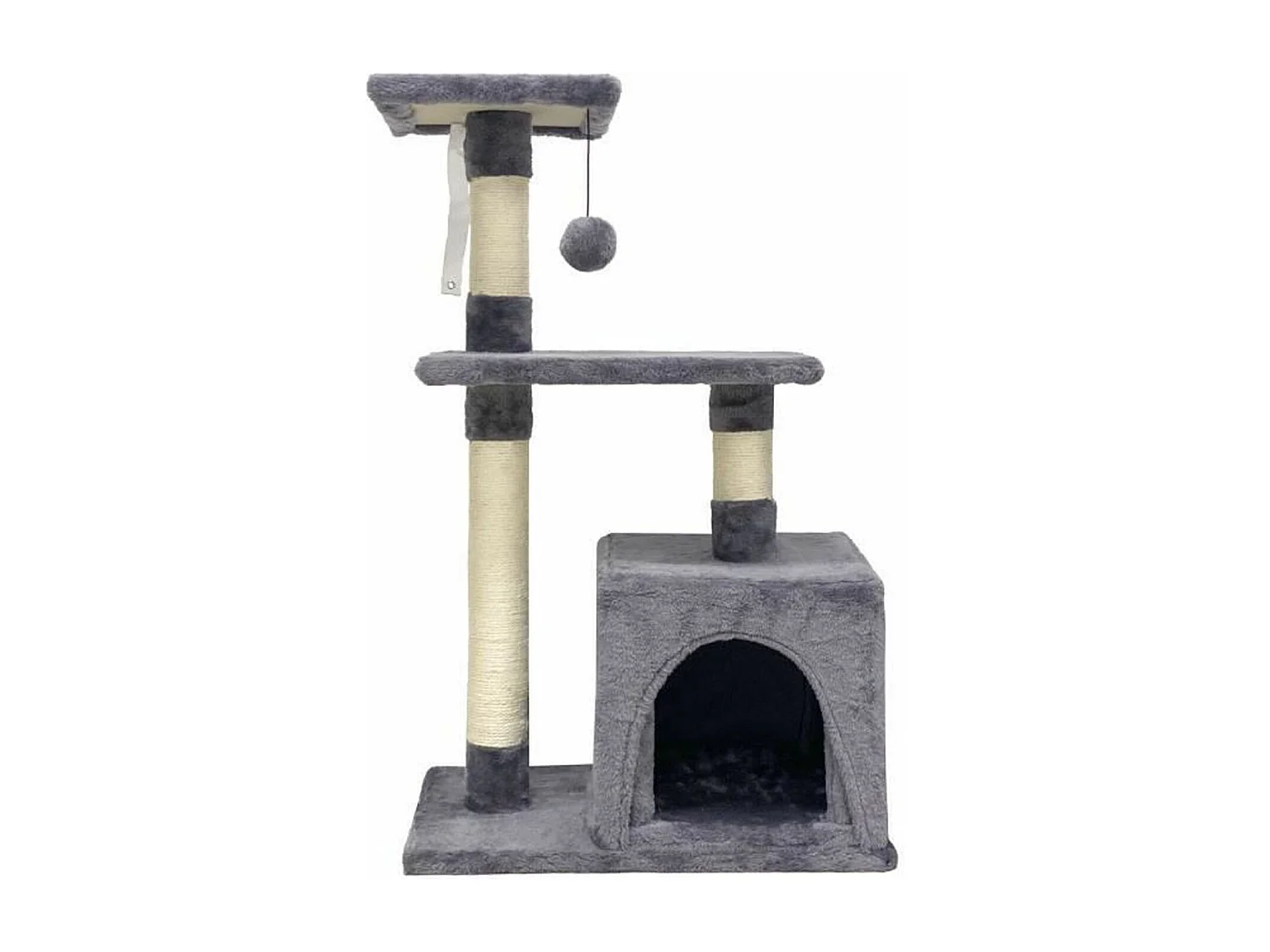 Kattenboom 50 x 30 x 80 cm - Grijs