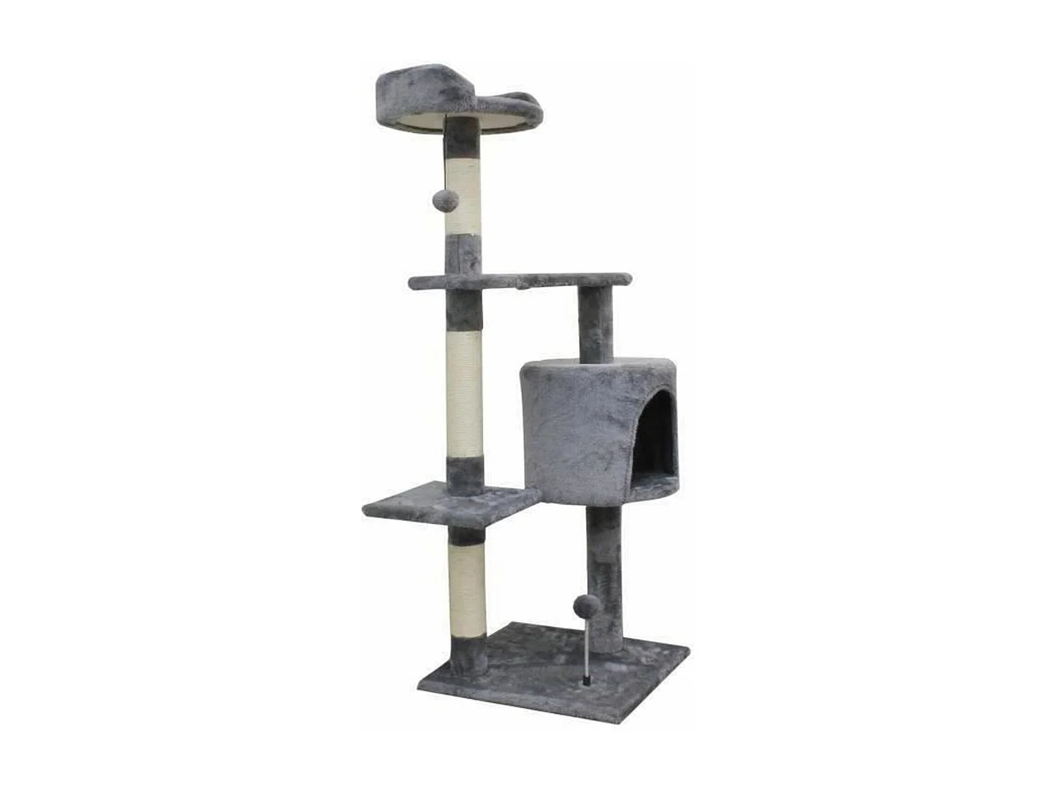 Kattenboom 40 x 40 x 114 cm - Grijs