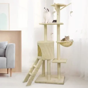 Kattenboom 79 x 34 x 138 cm – Beige Kattenboom 79 x 34 x 138 cm – Beige