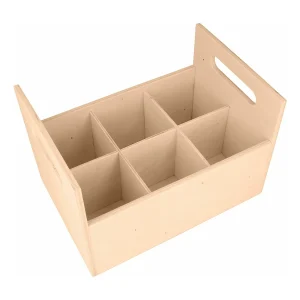 Houten kastje met handvat