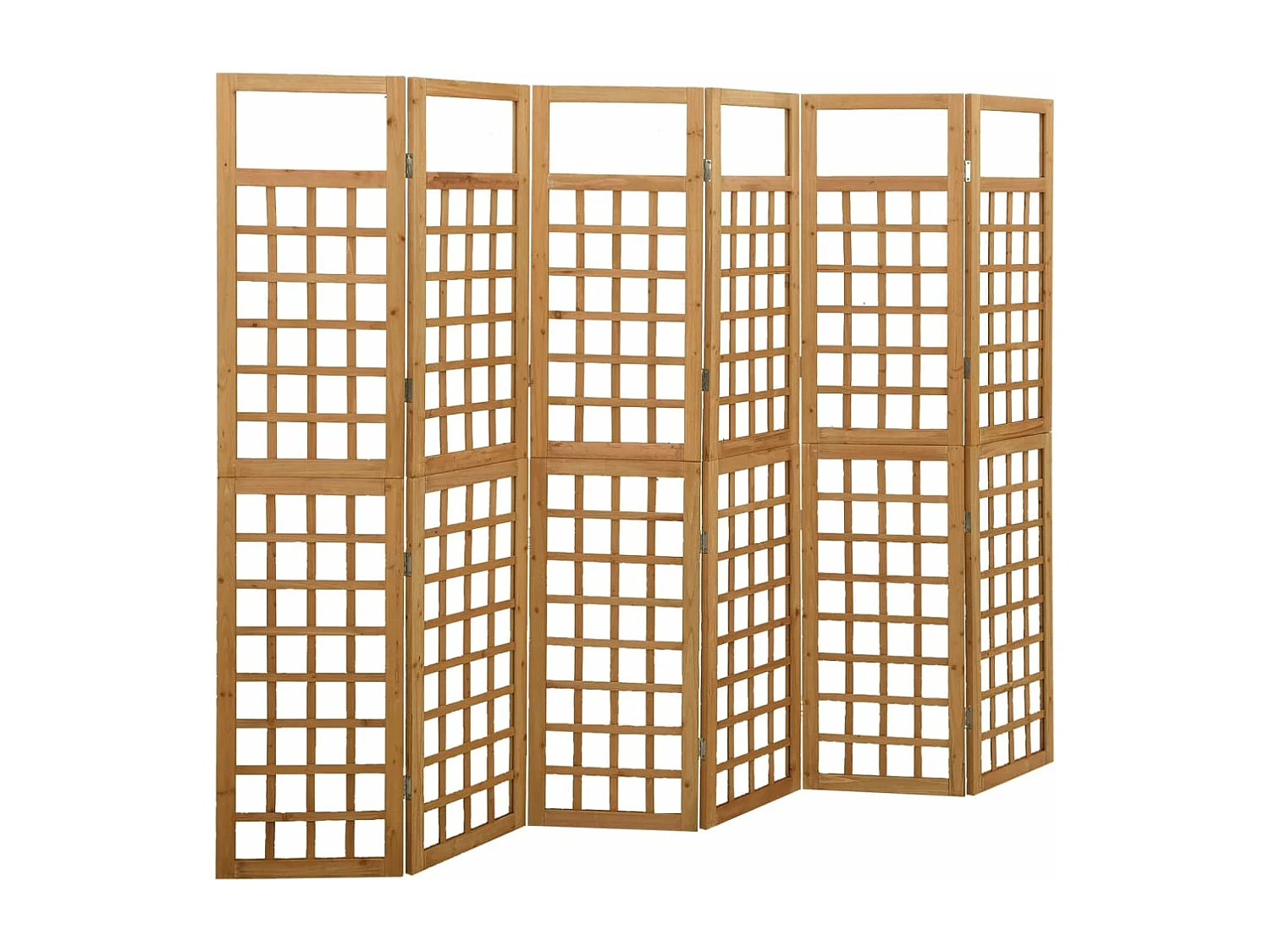 Kamerscherm/trellis met 6 panelen 242,5x180 cm vurenhout