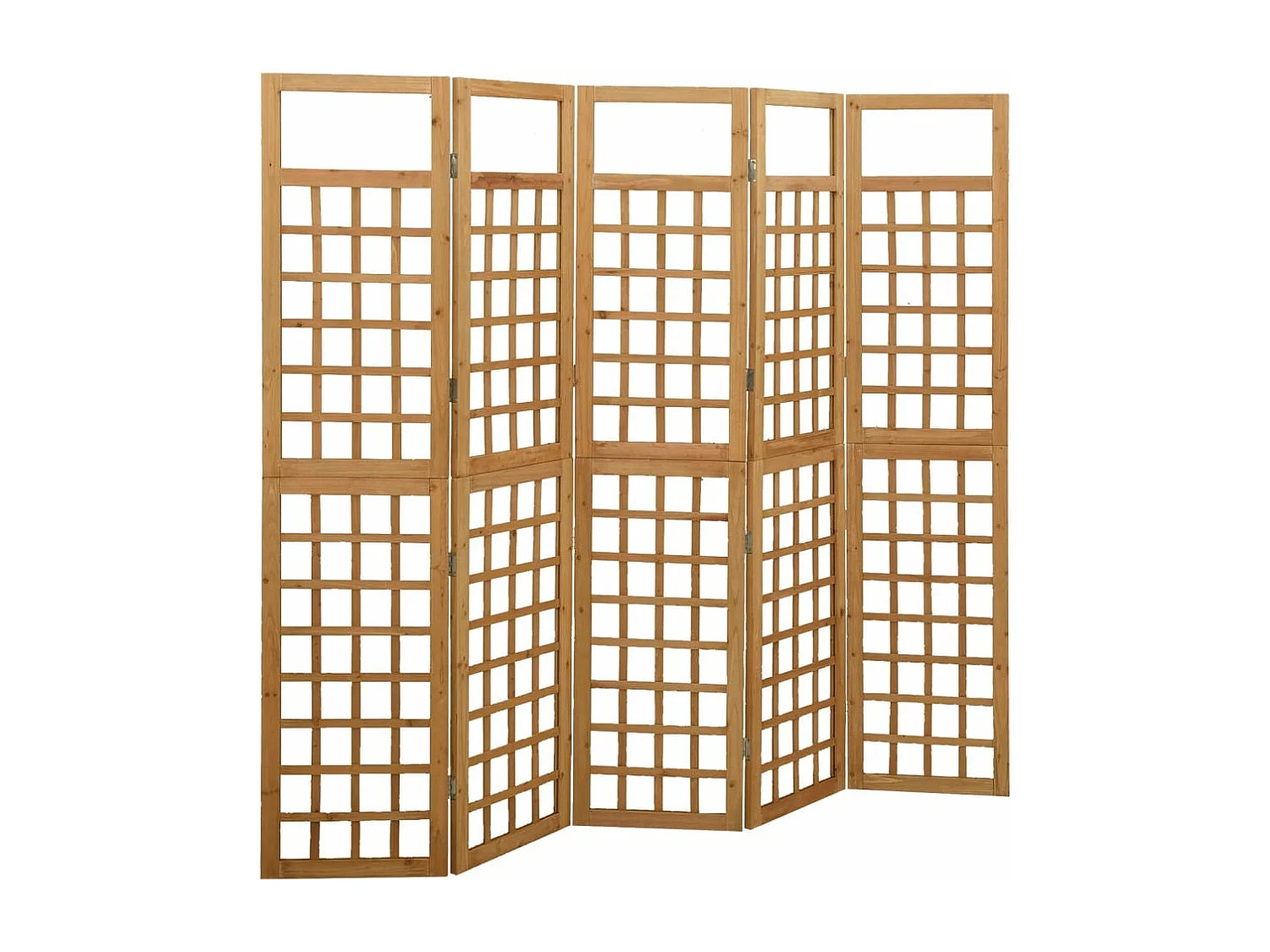 Kamerscherm/trellis met 5 panelen 201,5x180 cm vurenhout