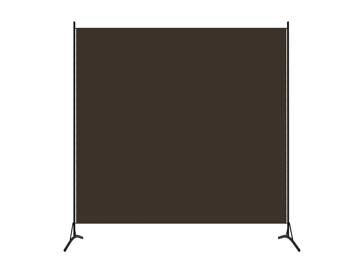 Kamerscherm met 1 paneel 175x180 cm bruin