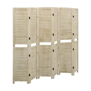 Kamerscherm met 6 panelen 210×165 cm massief paulowniahout Kamerscherm met 6 panelen 210×165 cm massief paulowniahout