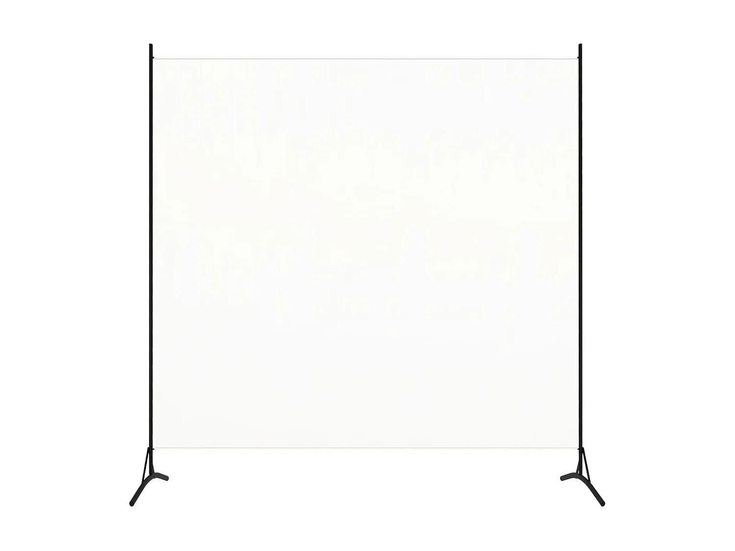 Kamerscherm met 1 paneel 175x180 cm stof wit